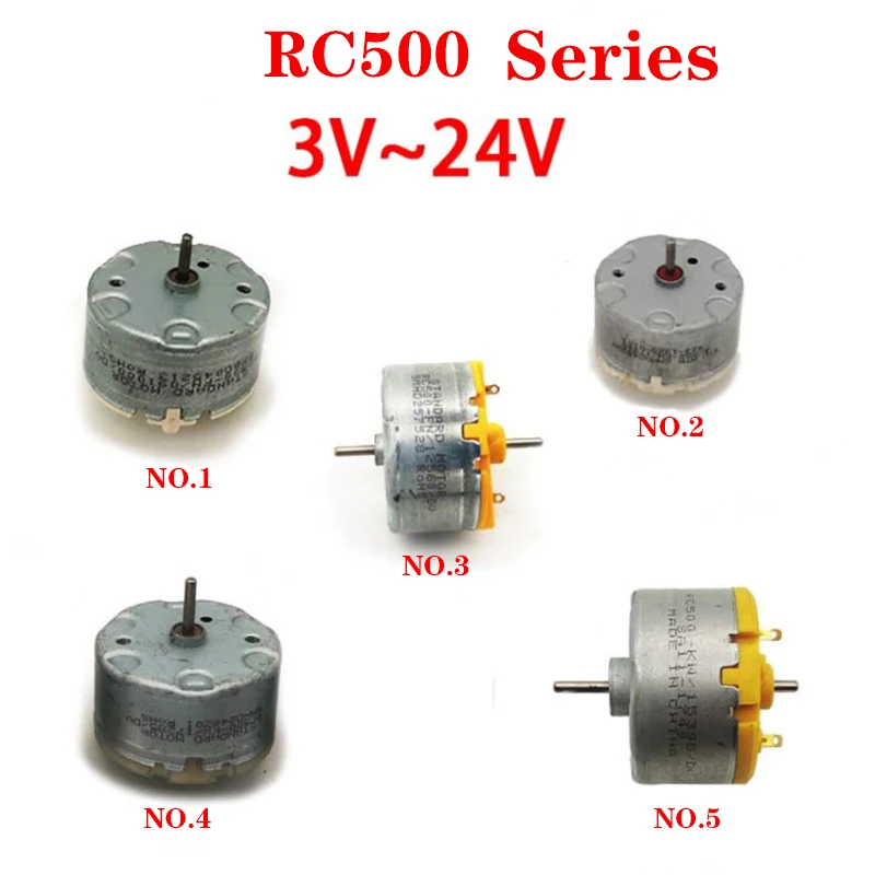3V-24V pühkimine robot mootor Alarm lamp mootor RC500-091000/RC500-17310/RC500-17285