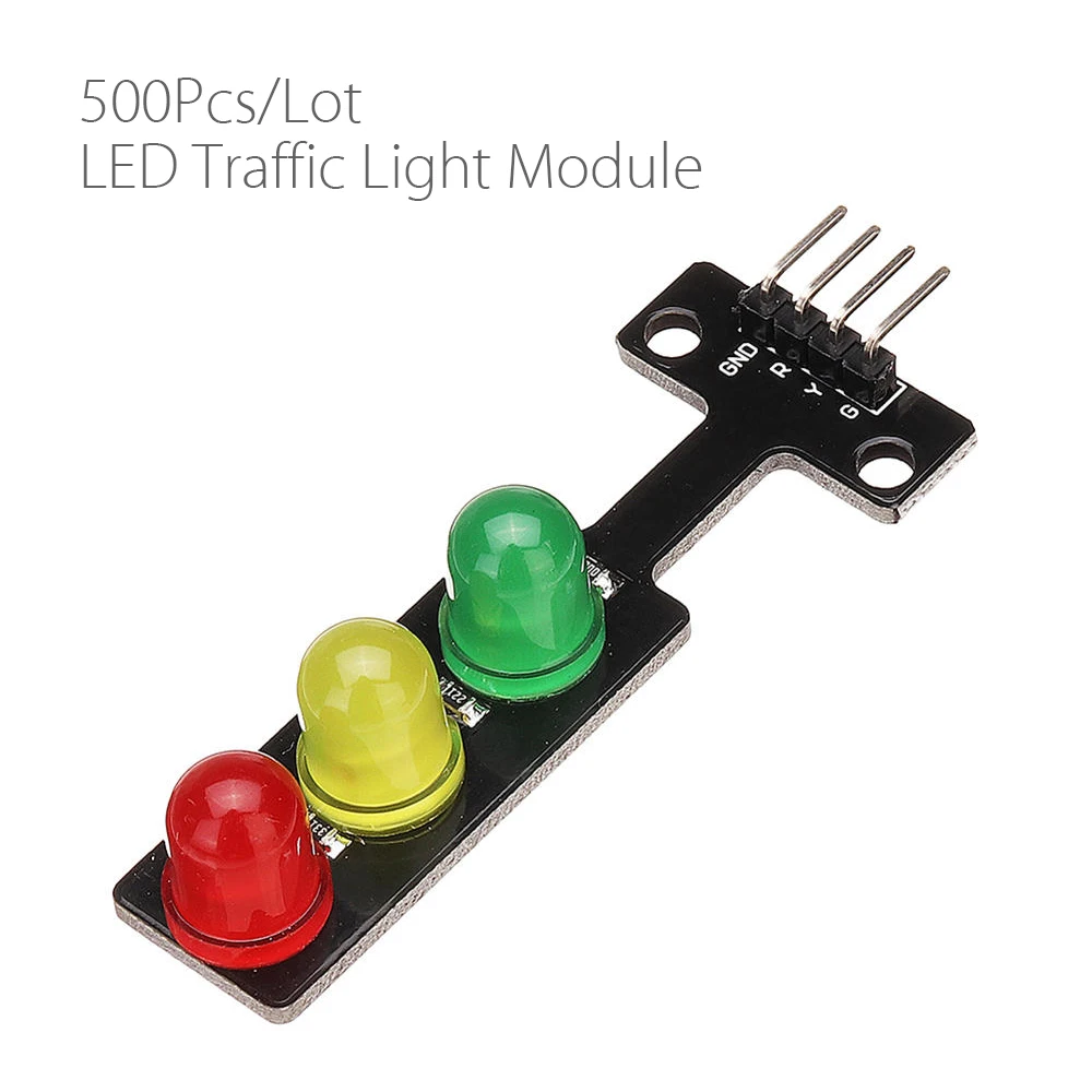 500Pcs/Palju Hulgi-5V LED valgusfoori Ekraan Moodul Elektrooniline ehitusplokid Pardal LED Flash DIY Kit For Arduino
