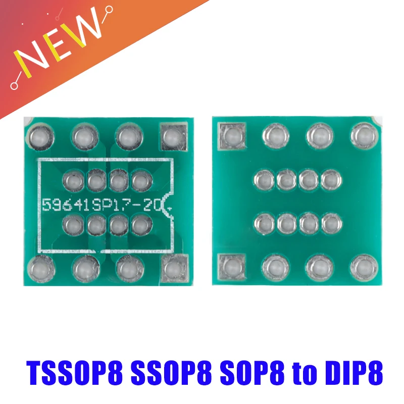 80PCS/PALJU SO8 MSOP8 SOIC8 TSSOP8 SOP8 pööra DIP8 IC-adapter, Pistikupesa Adapter plaat PCB PB-VABA ilma Pin Header