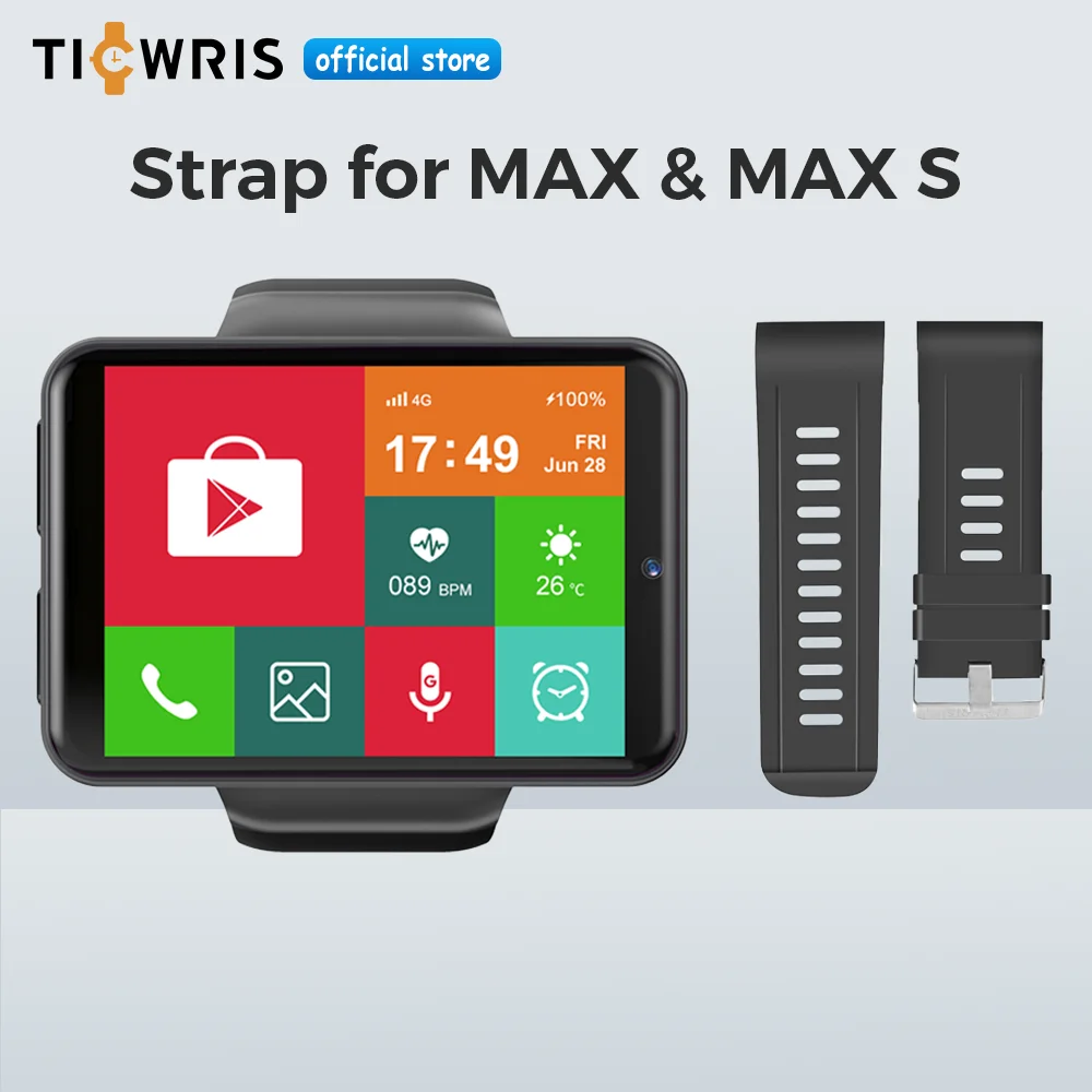 Algne TICWRIS Max/Max S Smartwatch Randmepaela Asendamine Rihm Watch Accessery jaoks Ticwris Max Max S Smart Watch Käevõru