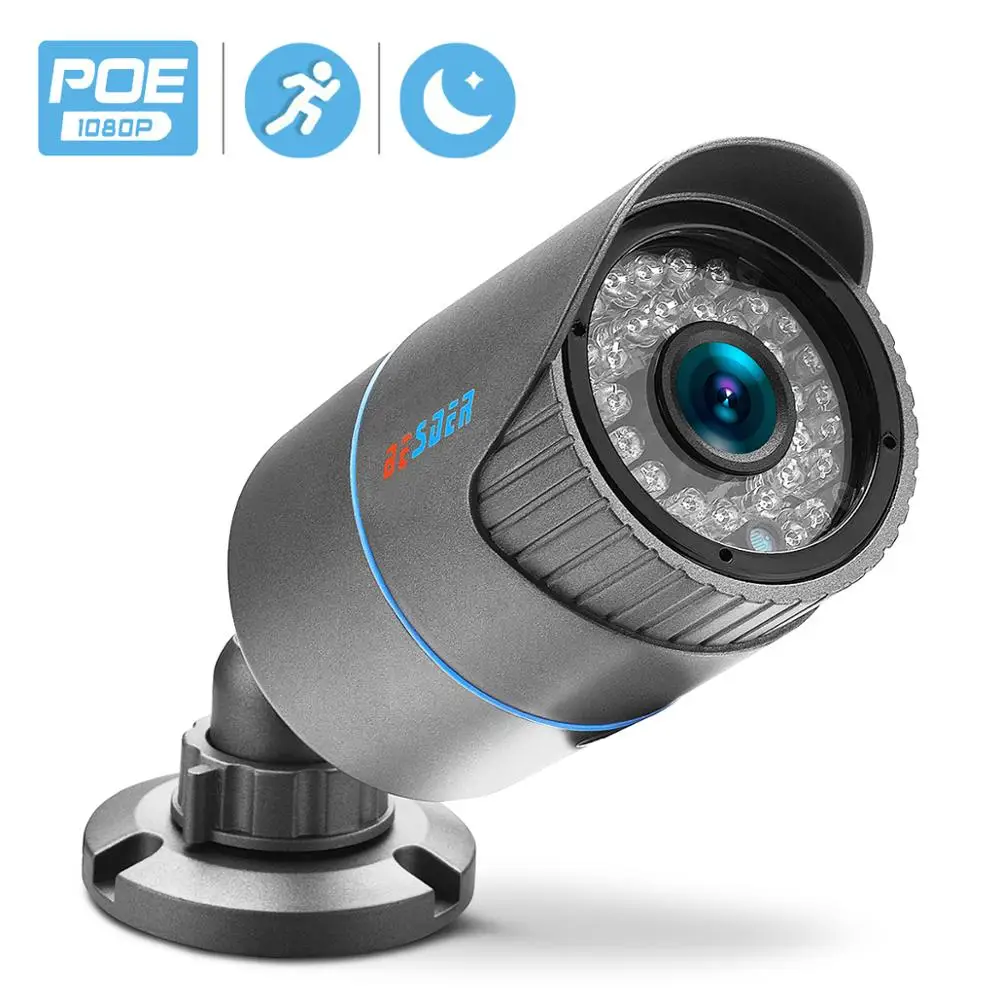 BESDER HD 4MP Väljas Veekindel Bullet IP-Kaamera Kodu Kaamera liikumist Tuvastada Öise Nägemise Xmeye P2P 48V PoE Turvalisuse Kaamera