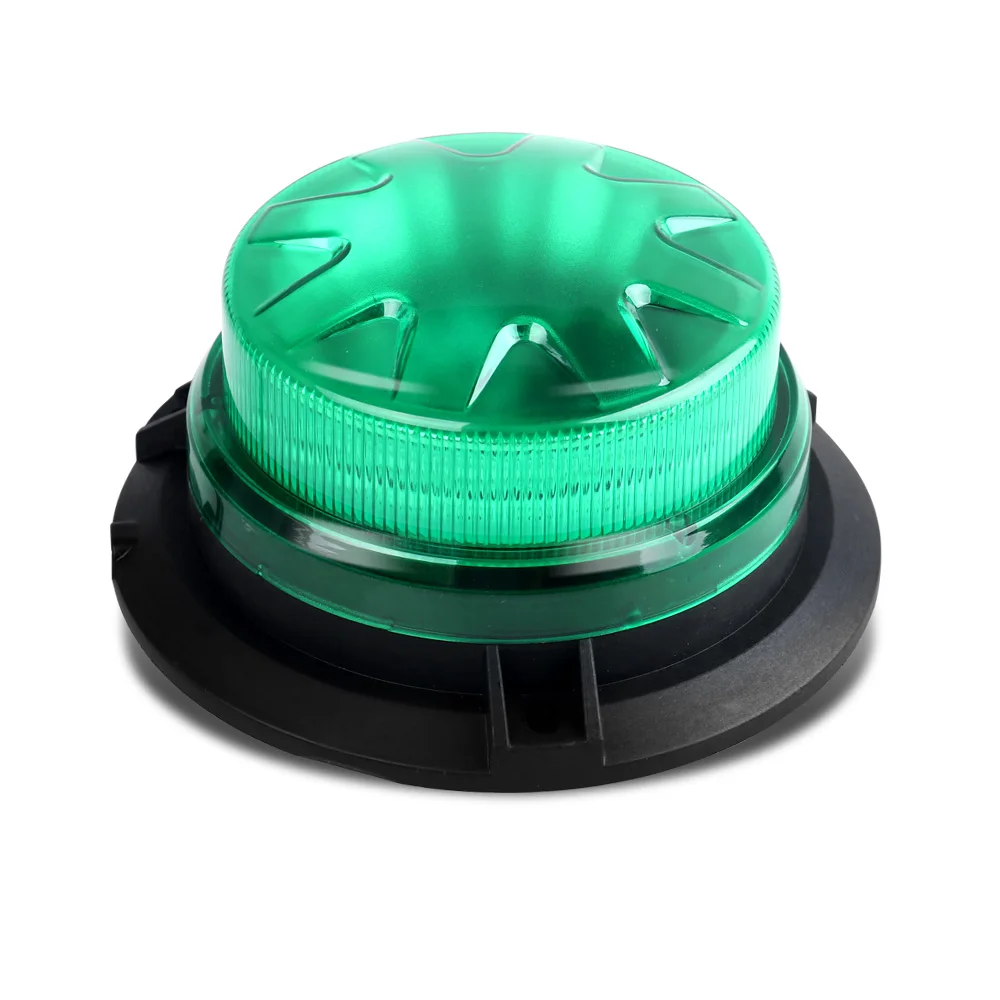 Bogrand 9-28V Mini Led Roheline Pöörleva Strobe Hoiatus Politsei Light Beacon Hädaabi SOS-Valguse Magnetic Base