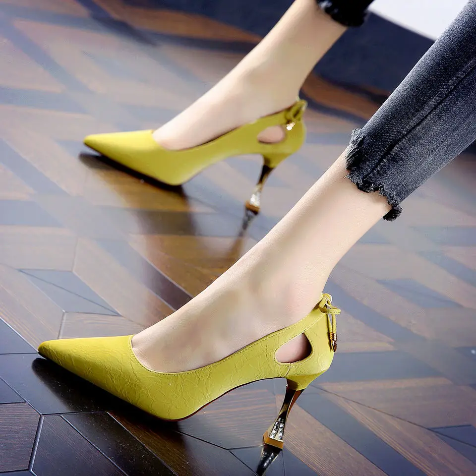 Cresfimix zapatos dama naiste armas pikad varba tõsta kohta stiletto kontsad daamid mood magus pu nahast kõrge kontsaga kingad a6043