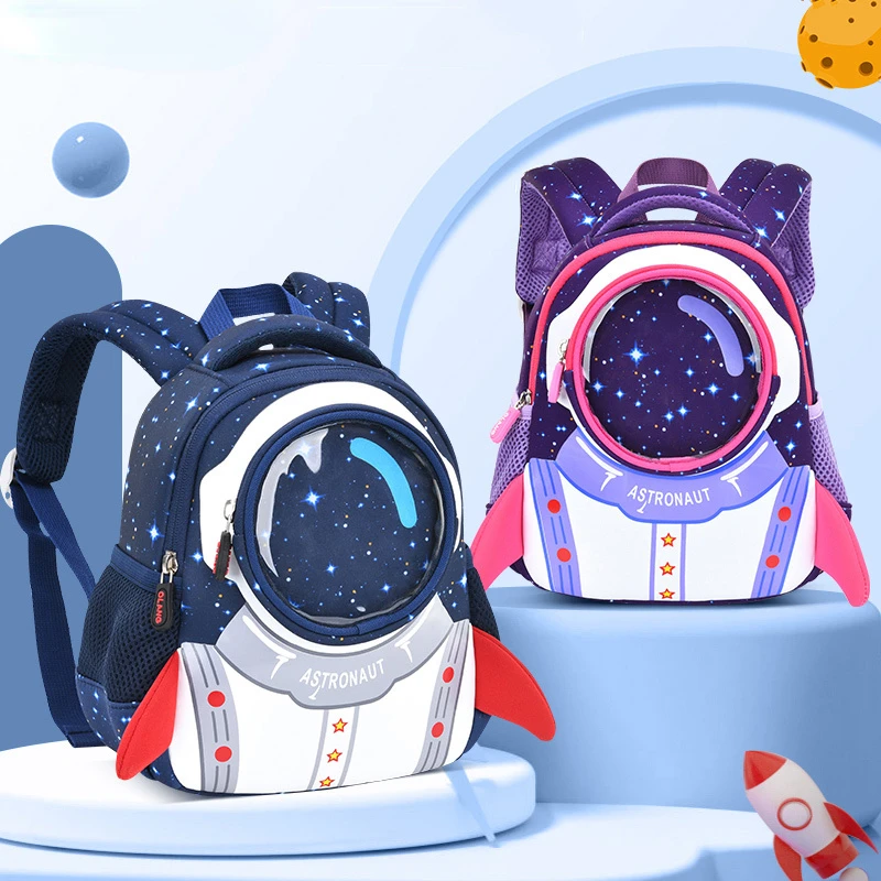 Drop Shipping 3D Raketi Kids Seljakott Anti-kadunud Astronaudid koolikotid Veekindel Cartoon Tüdrukud Seljakott Mochila Infantil