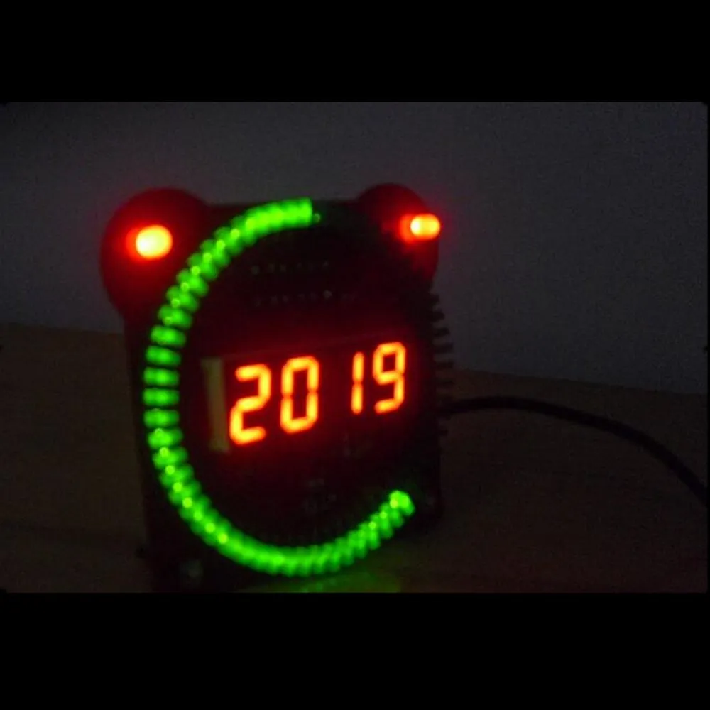 Elektrooniline kell, komplekti Digitaalse toru elektroonilise vaadata äratuskell pöörleva LED STC15F2K08S2-28I jaoks STC DIY kit Ds1302 kell