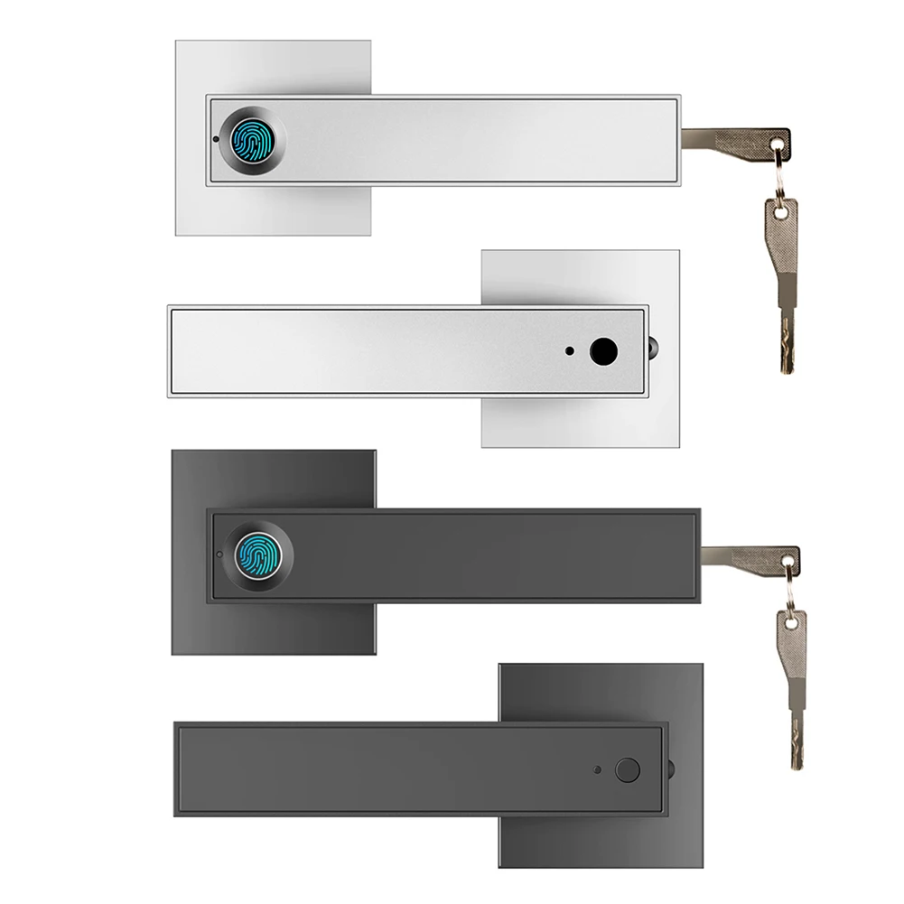 Elektroonilise Smart Lock Pooljuht Bioloogiliste Sõrmejälje Käepide Lukk Alexa koos Klahvid Smart Home Office Magamistuba