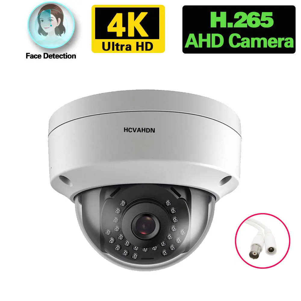 Juhtmega CCTV AHD Dome Kaamera BNC 4K Väljas Veekindel Nägu liikumistuvastus Analoog Turvalisuse Järelevalve Kaamera 8MP XMEYE H. 265