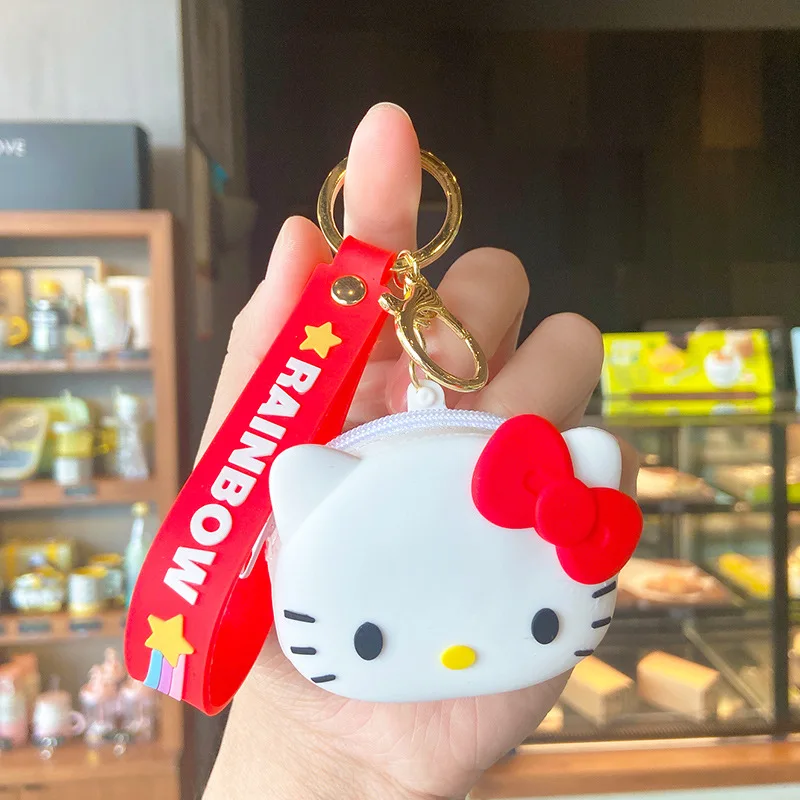 Kawaii Sanrio Rahakott Kitty Kott Anime Meloodia Võtmehoidja Ripats Cinnamoroll Coin Rahakotid Cartoon Ladustamise Kotid Ornament Mänguasjad Tüdrukutele