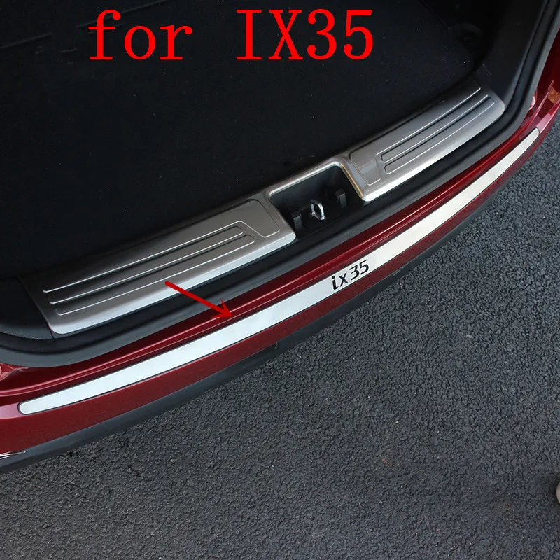 Kvaliteetne Auto-hõlmab roostevaba teras Välised Tagumise kaitseraua Kaitsekile Aknalaud 1TK sobib 2010-2017 Hyundai IX35 Car styling