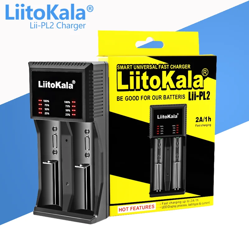 LiitoKala Lii-PL2 LED 3.7 V/1.2 V NiMH 18650 18350 18500 21700 20700 26650 Laadida Liitium Aku Laadija