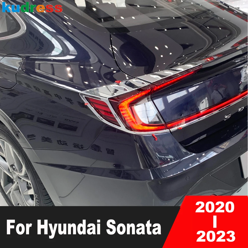 Näiteks Hyundai Sonata 2020 2021 2022 2023 Süsiniku Auto Tagumised Tagatuled Kate Sisekujundus Taillight Lamp Bezel Trimmib Välisilme Tarvikud
