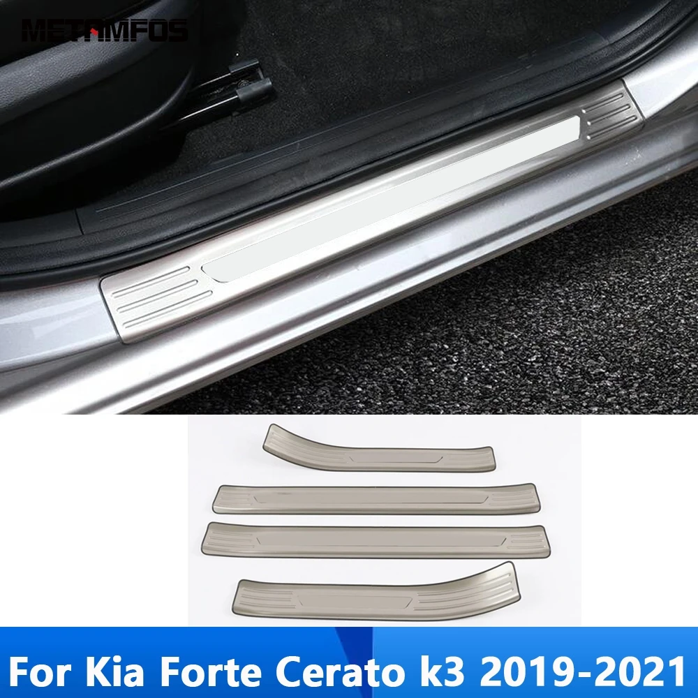 Näiteks Kia Forte Cerato 3 pr 2019 2020 2021 Välimise Ukse Lävepakk Protector Läve Lohistama kaitseplaat Kleebis Tarvikud Car Styling