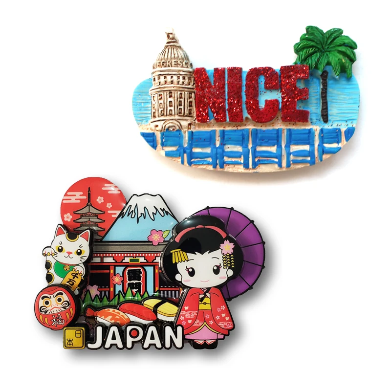 Prantsuse Kena Jaapani Käsitöö Reisi Memorial Külmkapp Kleebised Kodu Kaunistamiseks Magnet Kleebised