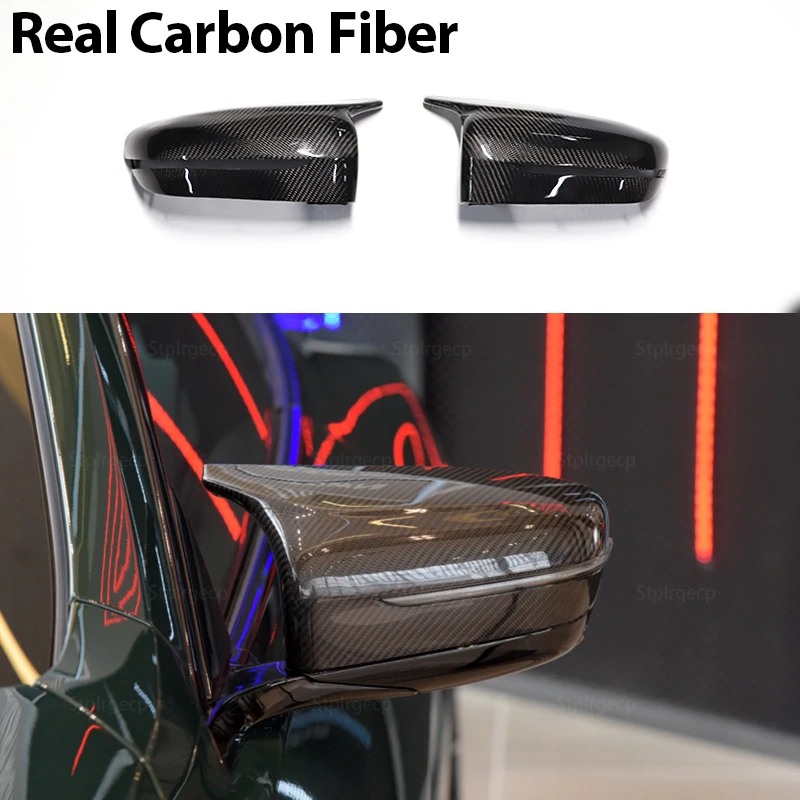 Päris Carbon Fiber Rearview Mirror Cover Asendamine Must BMW 4 5 7 8 Seeria G11 G12 G14 G15 G16 G22 G23 G24 G30 G31 G38