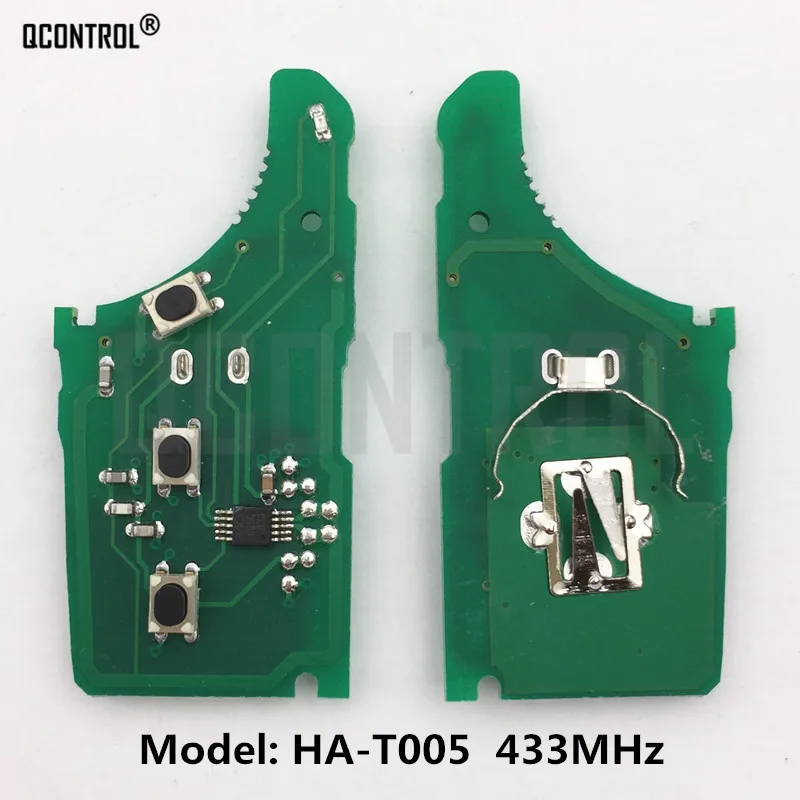 QCONTROL Auto Remote Key Electronic Circuit Board KIA HA-T005 CE 0678 433MHz Saatja ASSY 433-EL-TP Sõiduki Kontroll