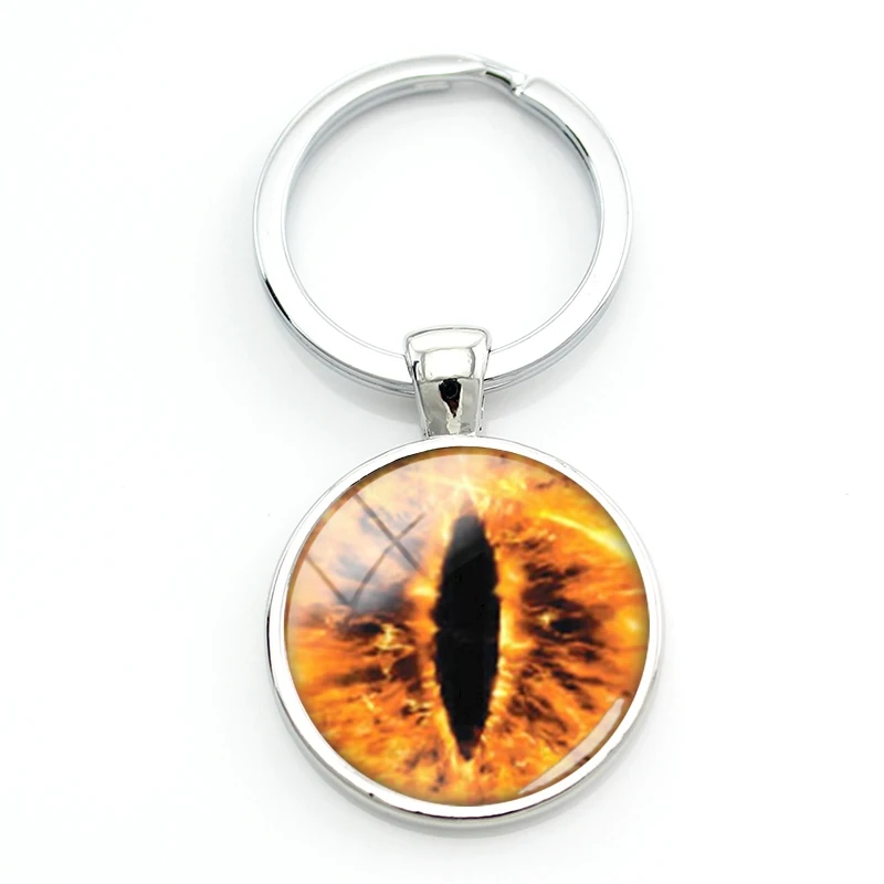 TAFREE 1 TK Müüa Evil Dragon Eye Pilte Key Omanike Sinine Kollane Punane Taust Kassi Silmad Võtmehoidja Metallist Ripats Jewelrys