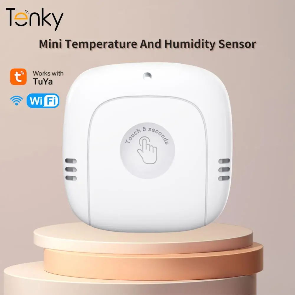 Tenky Tuya Mini Wifi Temperatuuri Ja Niiskuse Andur, Mille LCD-Ekraan App Kontrolli Sise-Hygrometer Vaja Kasutada Värav