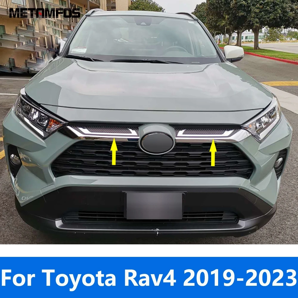 Toyota Rav4 Rav 4 Piiratud/LE/XLE/Hübriid 2019-2022 2023 Esiosa Ülemine Iluvõre Grill Vormimise Sisekujundus Kleebis Tarvikud Car Styling