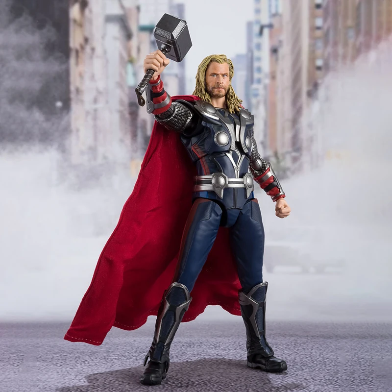 Tõeline Bandai SHF ML Legende Thor Tegevus Joonis Mänguasjad Avengers Figuriin Vallas Mudel Jaapani Versioon Kingitus Lastele