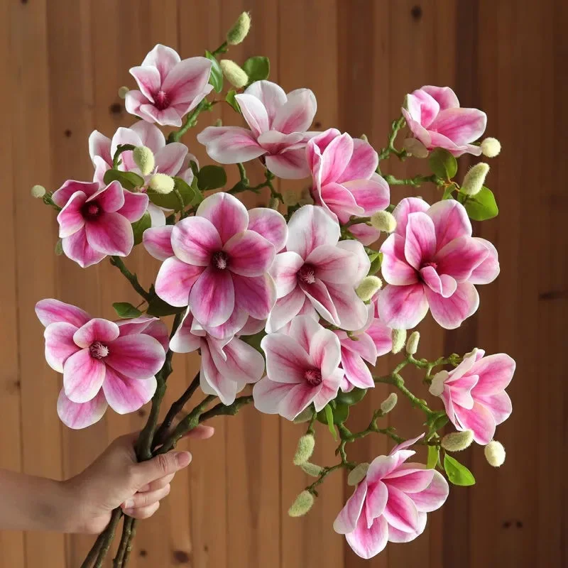 Tõeline Touch Suur Valge Magnoolia tehislilled Jõulud Pulm teenetemärgi partei home decor flores artificiales