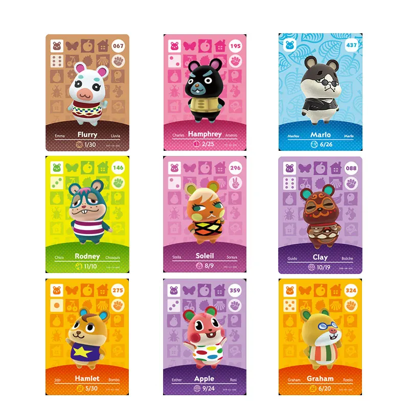 Uus [Hamster] Loomade Ületamine Mängu Kaart Uusi Horisonte Anime Tähemärki kooskõlas Lüliti / Lite / Wii U ja 3DS Uus