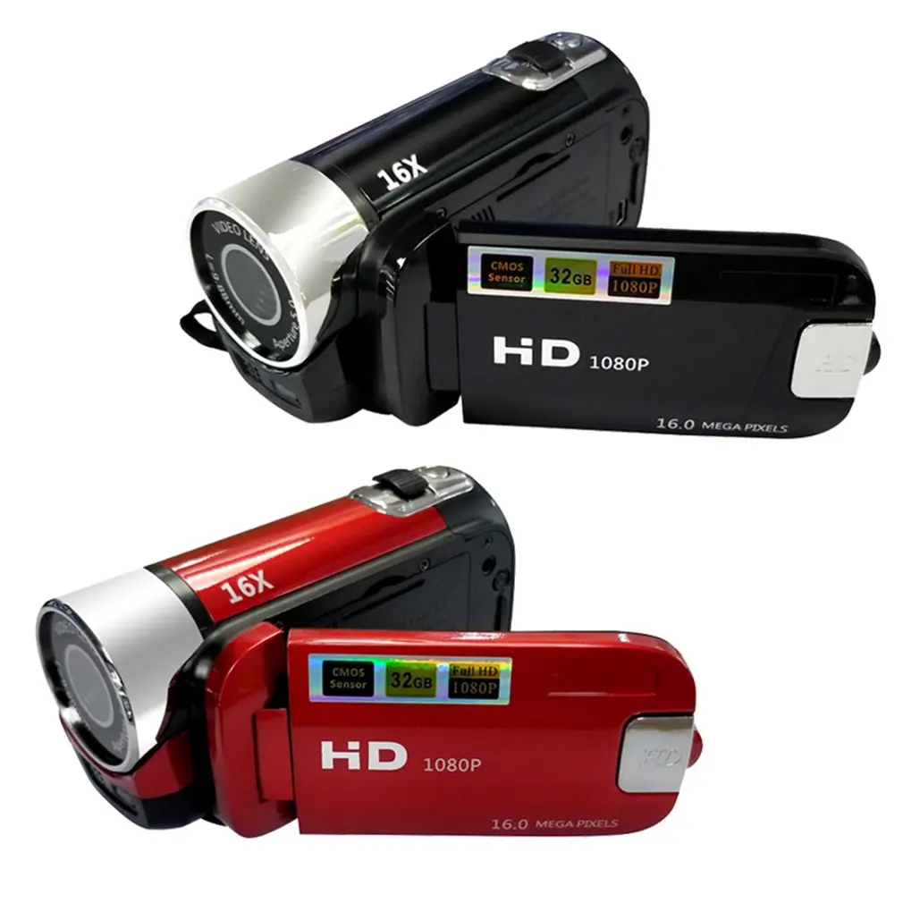 Uus Professionaalne Digitaalne Kaamera 1080P Täis-HD 16 Miljonit Pikslit DV Videokaamera Ekraani 16X Öö Tulistada Digitaalse Suumiga Kaamera D90