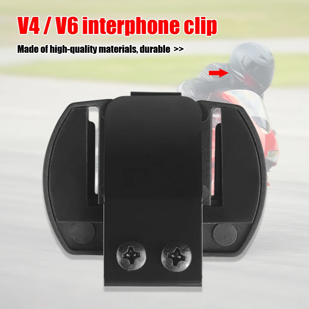 V6 V4 Kiiver Intercom Kinnitusklamber kinnitusklamber jaoks V6 V4 Full Duplex Mootorratta Bluetooth-ühilduv Peakomplekt Intercom BT Interphone