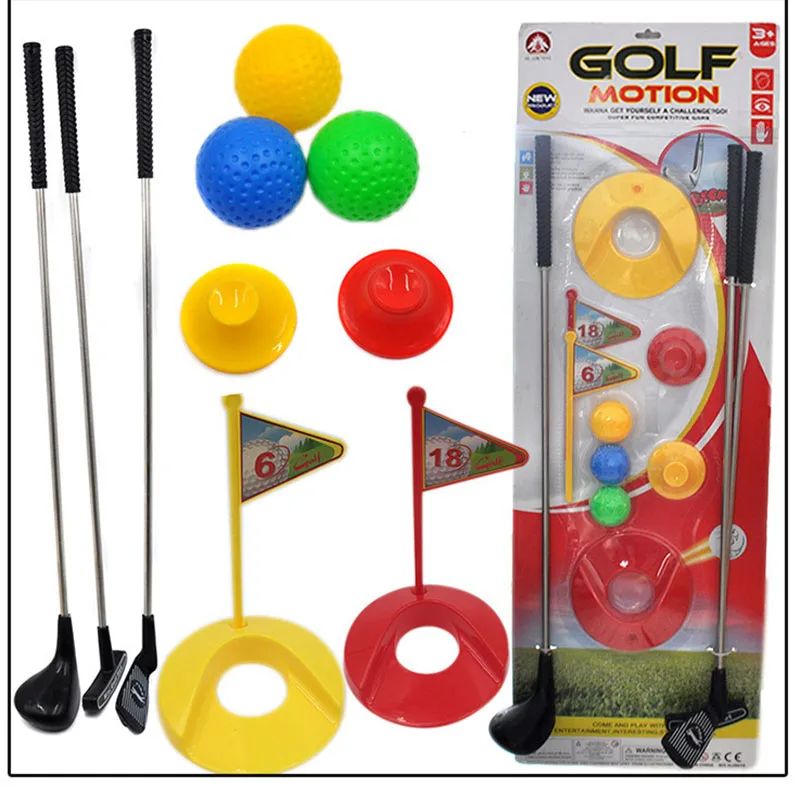 Väljas Mini Naljakas Golf Mänguasja Komplekt Lapsed Õppimine Aktiivne Varajase Hariduse Spordi Mängu Kasutamise Palli Mänguasjad Poisid Ja Tüdrukud Mängivad Palli Mänguasi