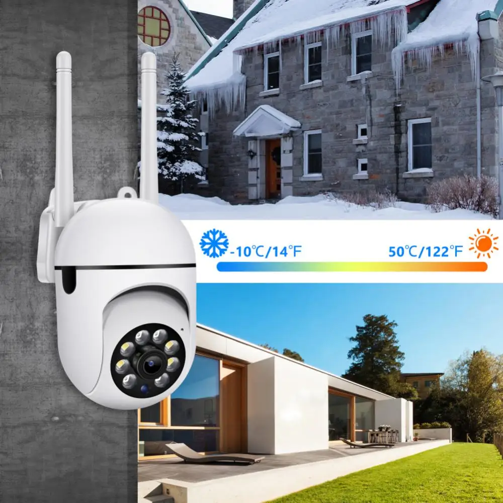 WiFi IP Kaamera 4X Suum Väljas Valve Kaamera Värv Öise Nägemise Ai Inimeste Avastamine Turvalisuse CCTV Kaamera Mini