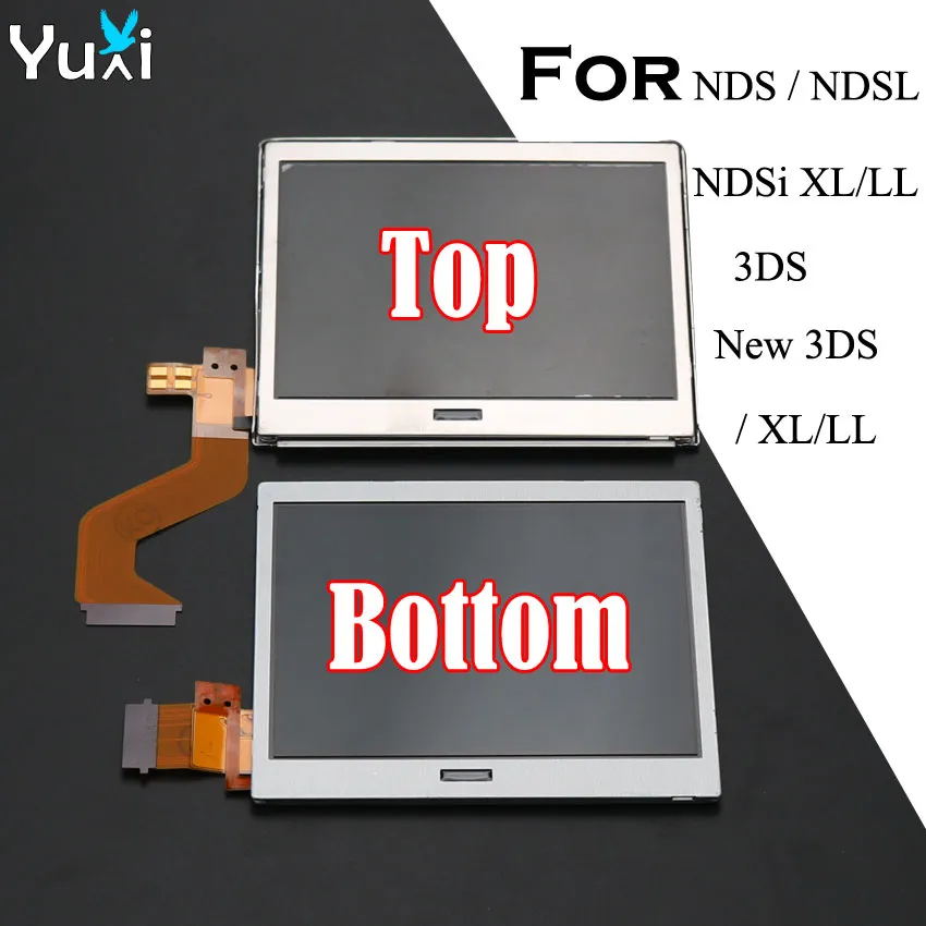 YuXi Top Ülemise & Alt Alumine LCD Ekraan Asendamine Nintendo DS Lite DSL Puhul NDSL Jaoks 3DS Uus 3DS XL LL