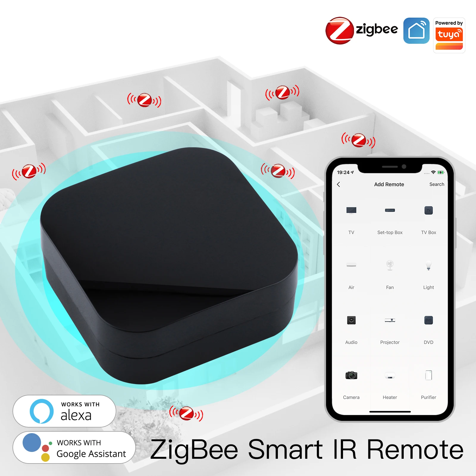 Zigbee Smart IR Remote Controller-Universal Kodu Infrapuna Kaugjuhtimispult TV, Konditsioneer Infrapuna Töötleja Ajastus Android 4.0